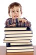 Adorable child studying