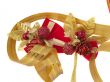 Christmas ornaments and ribbons  isolated