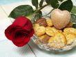cookies heart and rose