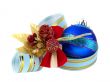 Christmas ornaments and ribbons  isolated
