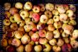 Aged apples in a package