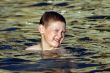 The boy in water