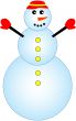 Smailing snowman