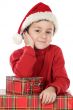 Adorable boy in christmas