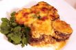 Lamb moussaka with egg plant; cheese and herbs