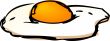 Fried egg illustration
