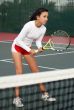 Girl playing tennis