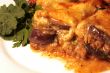 Lamb moussaka with egg plant, cheese and herbs