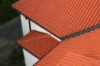 The red tiled roof top