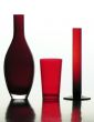 red and scarlet glass vases