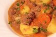 Hot and tasty beef stew