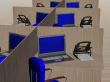Office workplace. 3D image.