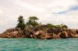 the small uninhabited island in Indian Ocean