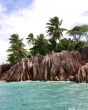 the small uninhabited island in Indian Ocean