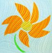 Figure on a fabric.