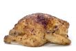 roasting chicken on white