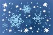 blue snowflakes background