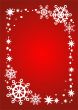 red snowflakes border