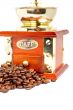 Vintage grinder and coffee beans