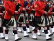 Kilted Bagpipe players