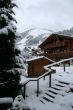 New snow on stairway