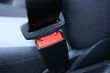 Fastened car seat belt