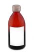 glass bottle with blank label