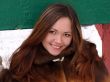 The beautiful girl in the winter in park 2