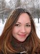 Portrait of the beautiful girl in the winter