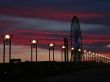 twilight city scene