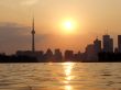 Sunset Lake view of downtown Toronto