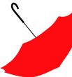 Red umbrella.