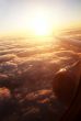 airplane sunrise