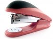Red stapler on a white background. isolated 3