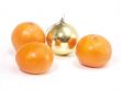 Christmas-tree decorations and tangerine