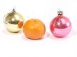 Christmas-tree decorations and tangerine