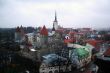 Cloudy view on old city of Tallinn. Estonia