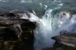 Detail, waterfalls,	Athabasca Falls