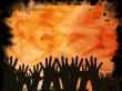Hands in a crowd