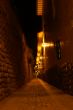 Night street in Cusco, Peru