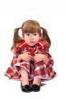 Serene worried little girl