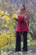 Woman in autumn park