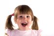 Excited laughing little girl