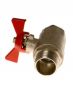 Water Pipe with red handle isolated on white