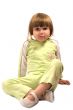 Little girl sitting on the floor