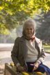 Happy old woman