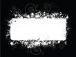 Black White Splat Grunge Background