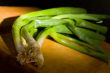 Green Onions on Wood