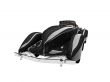 isolated retro black car back view 02