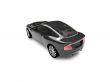 isolated black car back view 03